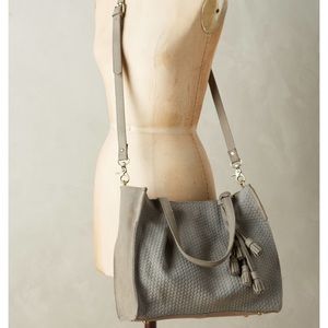 Miss. Albright Specialty Suede Grey Satchel